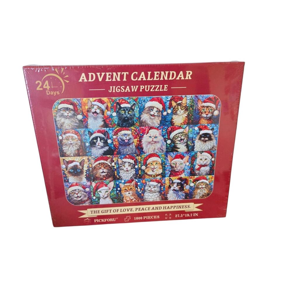 Advent Calendar Jigsaw Puzzle New Sealed 1000 Piece Christmas